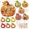 36 Pack Fall DIY Pumpkin Photo Frame Craft Kit – 6.8 x 6.3 Inch Autumn Picture Frame Ornaments with Stickers for Thanksgiving, Halloween, Classroom Activities & Family Crafts